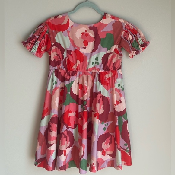 Tea Collection Other - Tea Collections Girls Floral Print Dress Ruffle Sleeve Multi Color Pink Size 10